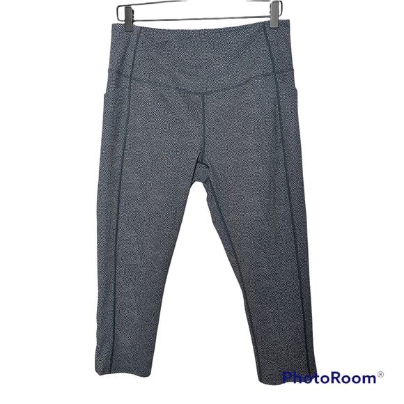Zella Navy High Waist Crop Leggings - Picture 1 of 5